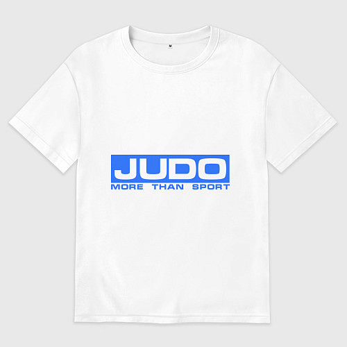 Женская футболка оверсайз Judo: More than sport / Белый – фото 1