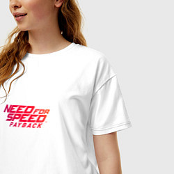 Футболка оверсайз женская Need For Speed Payback, цвет: белый — фото 2