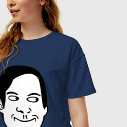 Футболка оверсайз женская Тоби Магуайр, цвет: тёмно-синий — фото 2