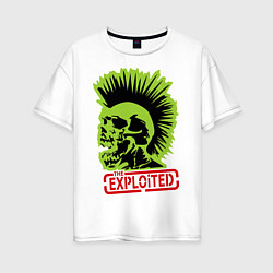 Футболка оверсайз женская The Exploited, цвет: белый