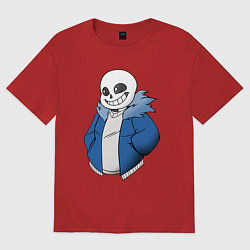 Футболка оверсайз женская Sans, цвет: красный