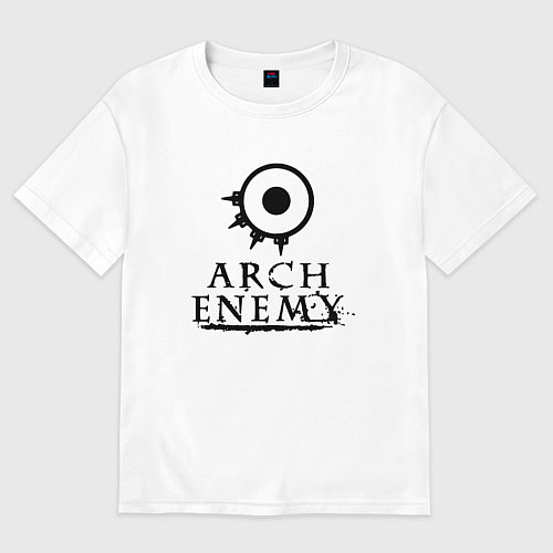 Женская футболка оверсайз Arch Enemy / Белый – фото 1