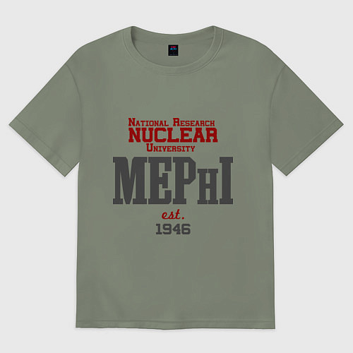 Женская футболка оверсайз MEPHI / Авокадо – фото 1