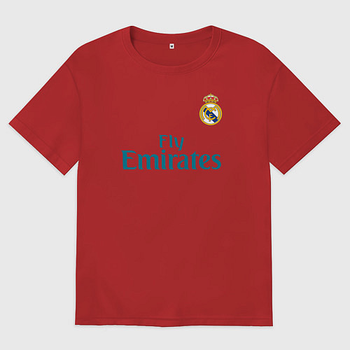 Женская футболка оверсайз Real Madrid: Ronaldo 07 / Красный – фото 1