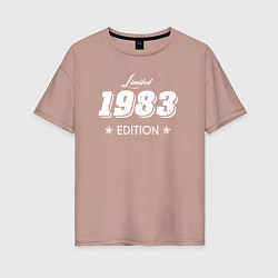 Футболка оверсайз женская Limited Edition 1983, цвет: пыльно-розовый