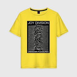 Женская футболка оверсайз Joy Division: Unknown Pleasures