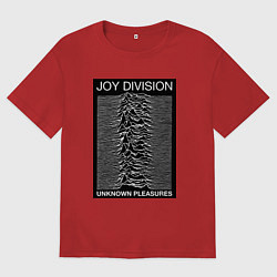 Женская футболка оверсайз Joy Division: Unknown Pleasures