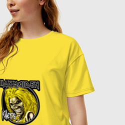 Футболка оверсайз женская Iron Maiden Killers, цвет: желтый — фото 2
