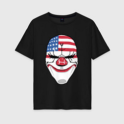 Футболка оверсайз женская American Mask, цвет: черный