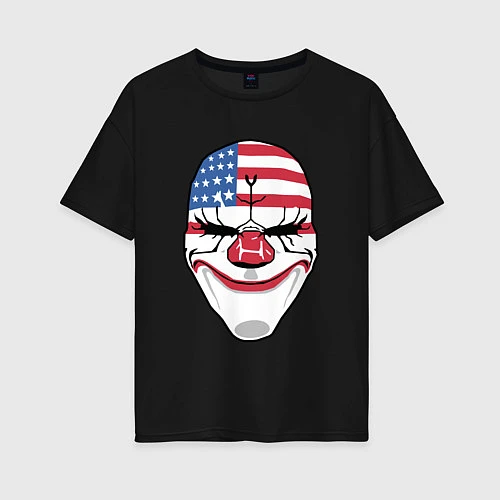 Женская футболка оверсайз American Mask / Черный – фото 1