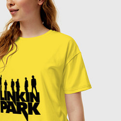 Футболка оверсайз женская Linkin Park, цвет: желтый — фото 2