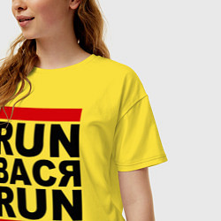 Футболка оверсайз женская Run Вася Run, цвет: желтый — фото 2