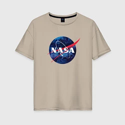 Женская футболка оверсайз NASA: Cosmic Logo