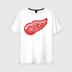 Футболка оверсайз женская Detroit Red Wings: Pavel Datsyuk, цвет: белый