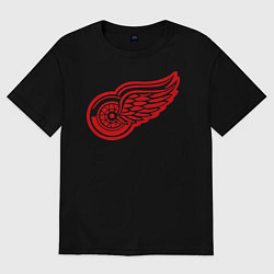Футболка оверсайз женская Detroit Red Wings: Pavel Datsyuk, цвет: черный