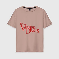 Женская футболка оверсайз The Vampire Diaries