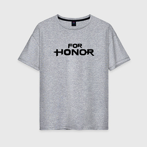 Женская футболка оверсайз For Honor / Меланж – фото 1