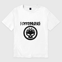 Футболка оверсайз женская The Offspring, цвет: белый