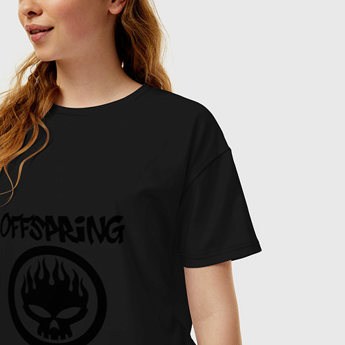 Женская футболка оверсайз The Offspring / Черный – фото 3