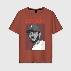 Женская футболка оверсайз Kendrick Lamar: DAMN
