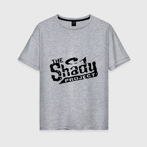 Женская футболка оверсайз The shady project / Меланж – фото 1
