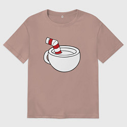 Женская футболка оверсайз Red Cuphead