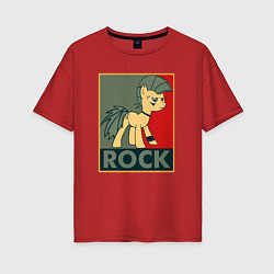 Женская футболка оверсайз Rock Pony