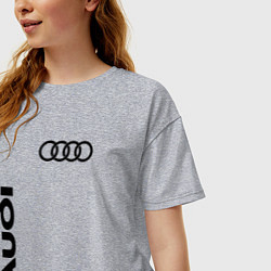Футболка оверсайз женская Audi Style, цвет: меланж — фото 2
