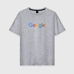 Женская футболка оверсайз Google