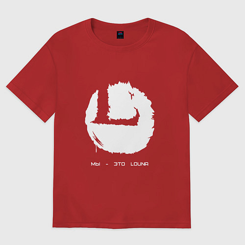 Женская футболка оверсайз Мы - это Louna / Красный – фото 1