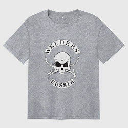 Женская футболка оверсайз Welders Russia