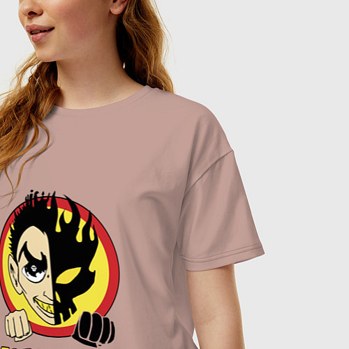 Женская футболка оверсайз The Offspring Boy / Пыльно-розовый – фото 3