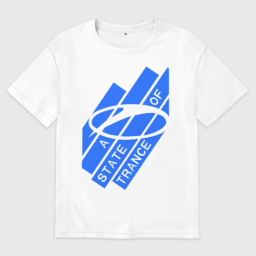 Женская футболка оверсайз A state of trance / Белый – фото 1