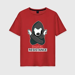 Футболка оверсайз женская Digital Resistance, цвет: красный