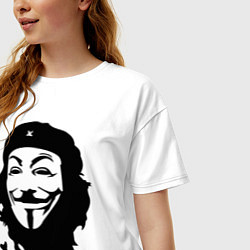 Футболка оверсайз женская Vendetta Chegevara, цвет: белый — фото 2