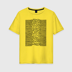 Женская футболка оверсайз Unknown Pleasures