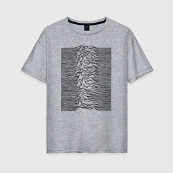 Женская футболка оверсайз Unknown Pleasures