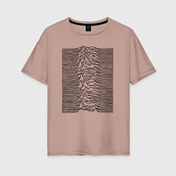 Женская футболка оверсайз Unknown Pleasures