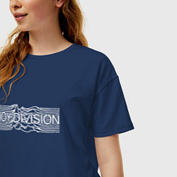 Футболка оверсайз женская Joy Division, цвет: тёмно-синий — фото 2