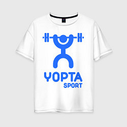 Футболка оверсайз женская Yopta Sport, цвет: белый