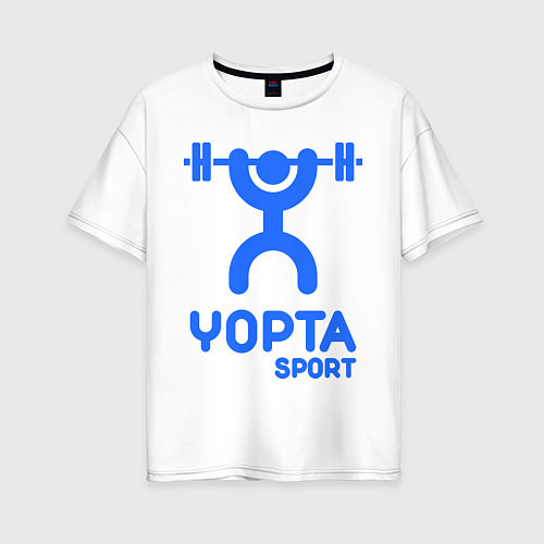 Женская футболка оверсайз Yopta Sport / Белый – фото 1