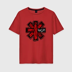 Женская футболка оверсайз Red Hot Chili Peppers