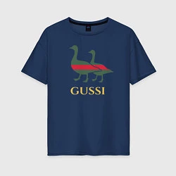 Женская футболка оверсайз GUSSI GG
