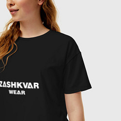 Футболка оверсайз женская ZASHKVAR WEAR, цвет: черный — фото 2