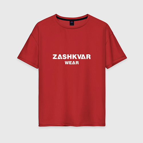 Женская футболка оверсайз ZASHKVAR WEAR / Красный – фото 1