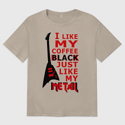 Футболка оверсайз женская Mindless Self Indulgence - Coffee black, цвет: миндальный