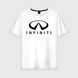 Женская футболка оверсайз Infiniti logo