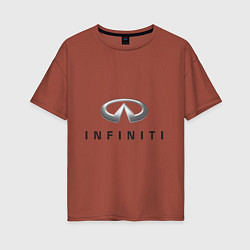 Женская футболка оверсайз Logo Infiniti