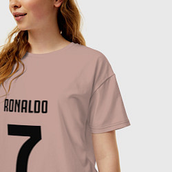 Футболка оверсайз женская RONALDO 7, цвет: пыльно-розовый — фото 2