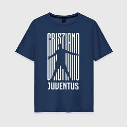 Женская футболка оверсайз Cris7iano Juventus